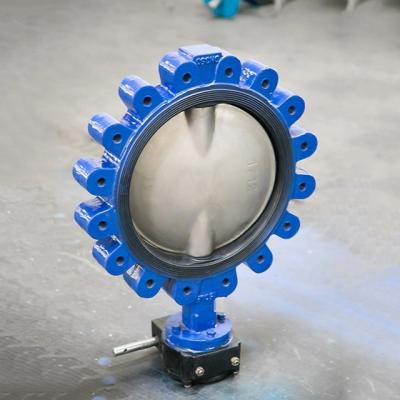 China 4inch 6inch 8inch 10inch General Cast Seal Worm Gear Hook Rubber Butterfly Valve for sale