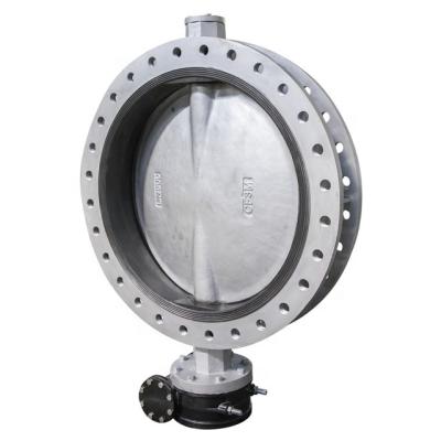 China High performance viton seat worm gear stainless steel flange general butterfly valve for sale