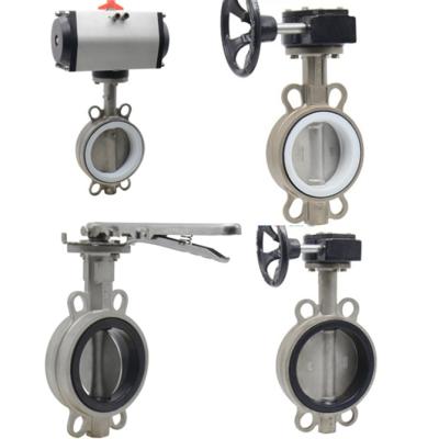 China General 4inch 6inch 8 inch sewage treatment ss316 ss316l stainless steel butterfly valve for sale