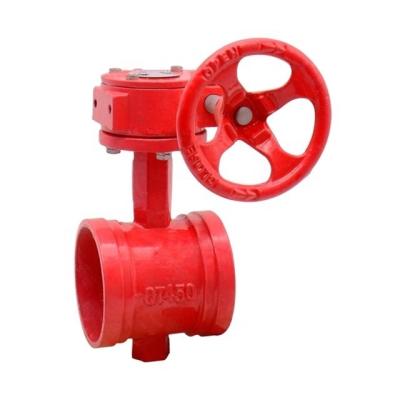 China General Fire Fighting Valve Body Cast Iron Fire Extinguisher Manual Butterfly Valve for sale