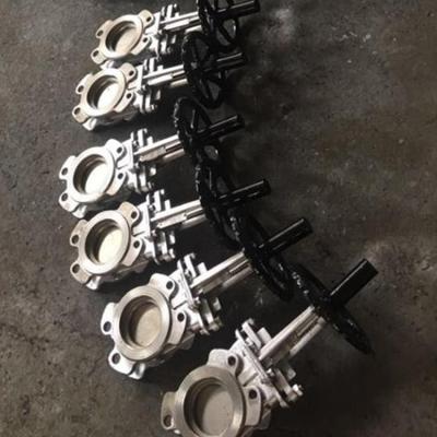 China API General Stainless Steel Lever Operated Knife Blade Gate Valve 3