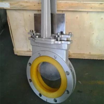 China Polyurethane General Seal 6 Inch Knife Two Way Gate Valve With Competitive Price for sale