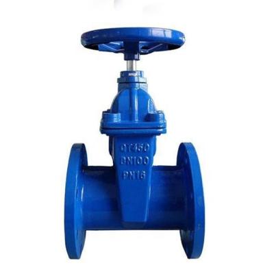 China general 4 inch dn100 pn16 cast iron non rising stem water sluice gate valve for sale