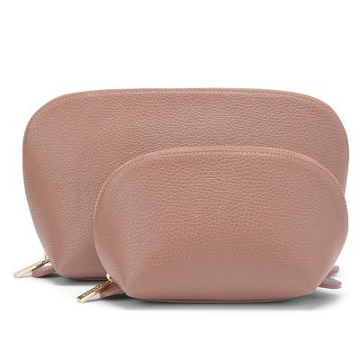 China Others Factory High Quality BSCI Custom Logo Leather Travel Case Makeup Women's Cosmetic Bag For Lady for sale