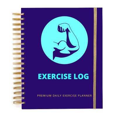 China Writing fitness planner gym diary notebook custom weight loss for women exercise journal for sale