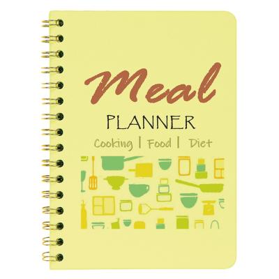 China Custom Leather Meal Planner Weekly Notebook Hardcover Journal Notebook for sale