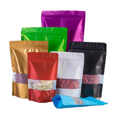 China Safety Food Grade Zipper Top Resealable Packaging Stand Up Zip Lock Pouch Food Bags for sale