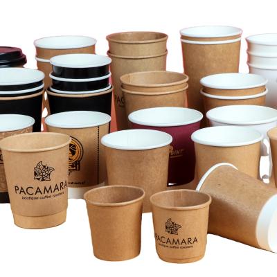 China Various Size Custom Logo Disposable Selling Single Wall Hot Drink Paper Cup for sale