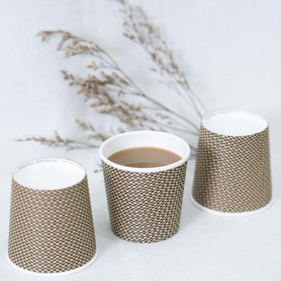 China 8oz/12oz/16oz Ripple Wall Coffee Disposable Paper Cups With Lids Ripple Wall Cup for sale