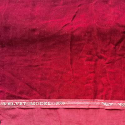 China 100% Polyester Korea Velvet 9000 Color Dyed Anti-static Pattern Dyed Velvet Fabric For Dress Or Upholstery for sale