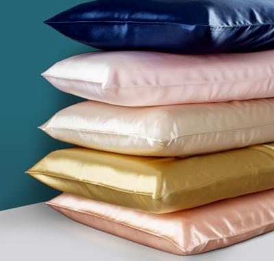 China Sustainable 100% Silk Pillow Case Wrap Design 22MM For Luxury Bedding, OEM Customize for sale