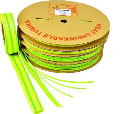 China Good Quality SSG Series Plastic Material High Voltage Yellowish Green Color 1KV Heat Shrink Tube 1.0mm-180mm For Insulating Packaging for sale