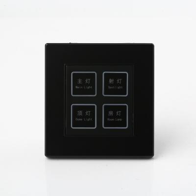 China Dimmer Strip Smart PC Panel Light Touch Panel PC Hotel 220v/110v 4 Wall Switches for sale