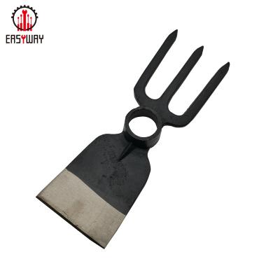 China Agriculture Garden Cultivating Pickaxe Forged Fork Garden Hoe for sale