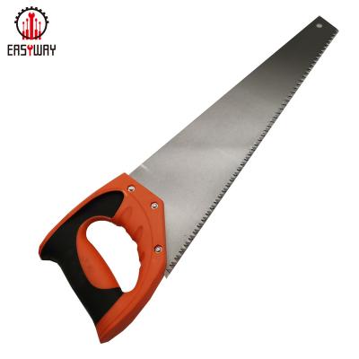 China Mixed color metal handle tool tree black orange wood sharp edge cut edge garden pruning hand saw for sale