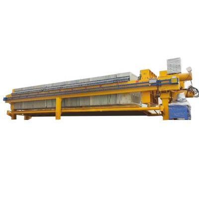 China Building Material Shops Automatically Pull Plate Filter Press Mechanical Sludge Filter Press for sale