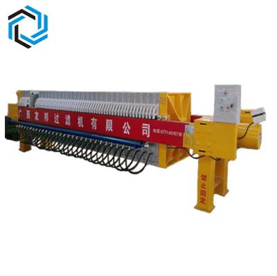 China Semi-automatic solid-liquid separation machine deslime dewatering filter press for sludge for sale