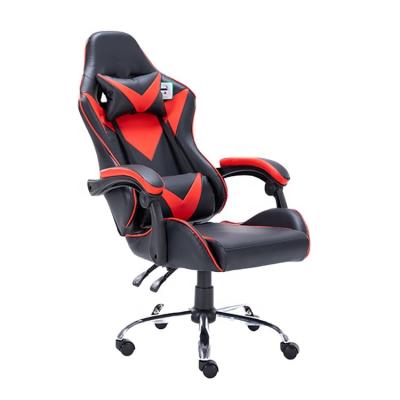 China Hot Sale (Height) New Design 2021 Adjustable Black And Red Computer Desk Silla Gamer Gaming Chair for sale