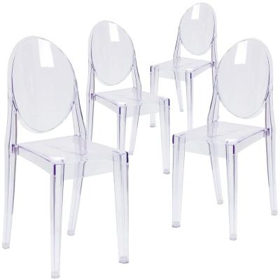 China Materials. no materials secondary processing transparent dining chairs Victoria Dressing Table Chair Garden Kitchen Wedding Dining Chairs for sale