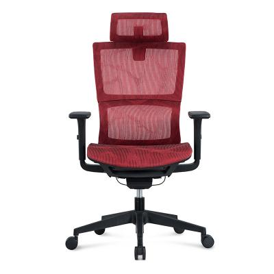 China Modern Swivel High Back (Height) Mesh Executive Ergonomic Manager Office Chair Adjustable With Headrest And Lumbar Support for sale