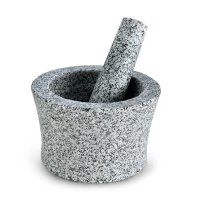 China Factory New Viable Chinese Style Heavy Granite Spices Stone Pestle And Mortar Kit for sale