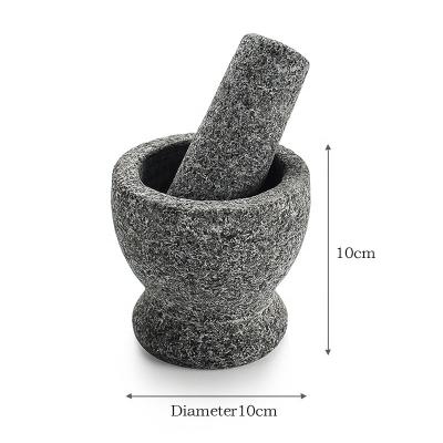 China Durbale Factory Wholesale High Quality Natural Stone Granite Mortar and Pestle Set for sale