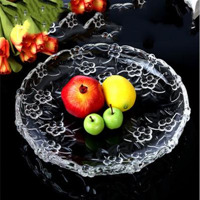 China Europe New Fashion Clear Fruit Glass Dish for sale