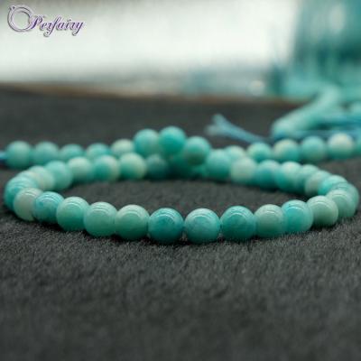 China Jewelry Making Blue Natural Amazonite Rough Stone Beads For Jewelry Making for sale