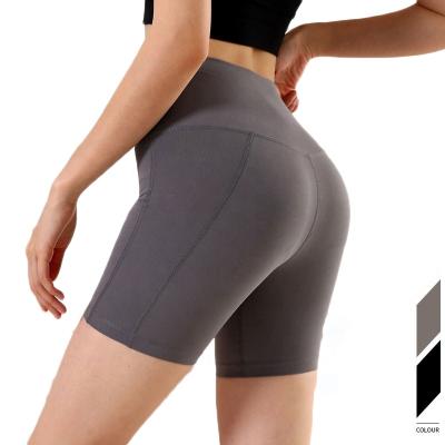 China Breathable Womens Biker Yoga Shorts High Waist Compression Running Shorts Athletic Workout Shorts for sale