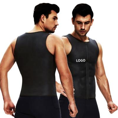 China Breathable Men Girdle High Compression Garment Shapewear Body Shaper With Front Zip Men Tanks Shaper For for sale