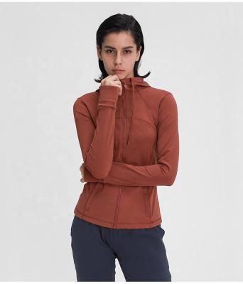 China Breathable Comfortable Women Thumb Hole Zipper-up Lightweight Hoodies With Side Pockets Longsleeves for sale