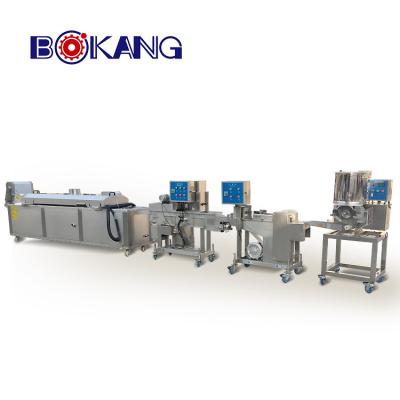 China Food Industry Automatic Mini Chicken Nuggets Making Machine Processing Line for sale