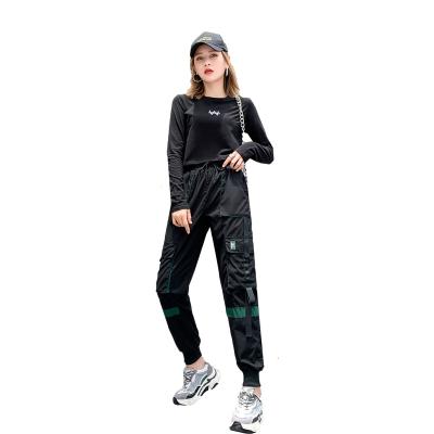 China 2022 QUICK DRY Print Matching Sets Women Jogger Set Two Piece Casual Sporty Crewneck for sale