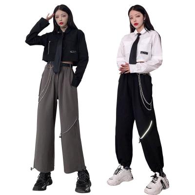 China QUICK DRY Boutique Shirt Cargo Pants Set Matching Sets Fashions Women Custom Made Two Piece Sets for sale