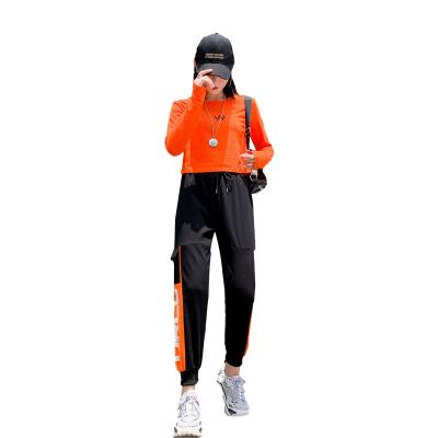 China QUICK DRY NEW fashion women's sweater and pants 2021 hot selling fashion hip single hop two-piece sets for sale