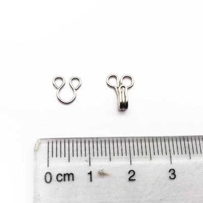 China Widely Used Black Nickel Bra Big Cheap Clothing Plating Hook And Eye Underwear for sale