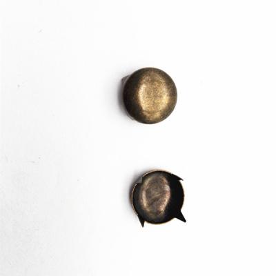 China Plating Latest Design High Quality Brass Crotch Button Round Head Rivet For Garment for sale