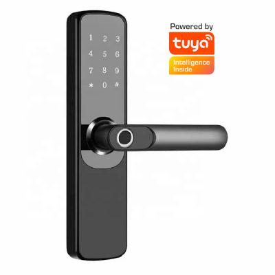 China Tuya WiFi Smart Popular Smart Lock Wooden Door Keyless Entry Bedroom Entrance Lock Apartment Door Lock for sale