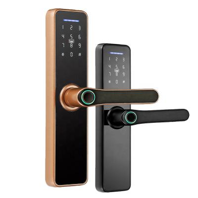 China Smart Fingerprint Home Biometric Security Office Apartments Hotel Lock With WiFi APP RFID Password Unlock for sale