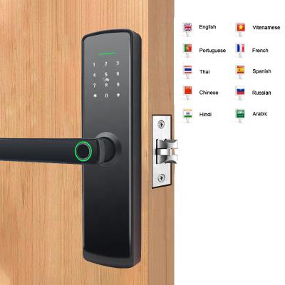 China Wideley used remote apartment digital fingerprint lock tuya app smart wifi connection to unlock 100 pcs for sale