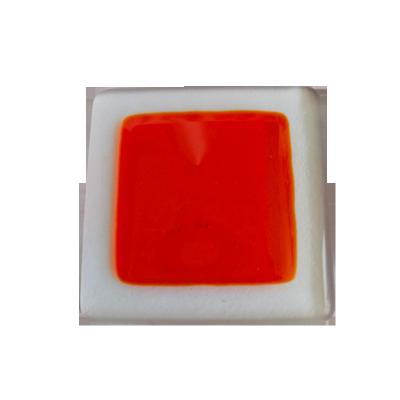 China Modern square bevel decorative fused glass fused art glass for door decor for sale