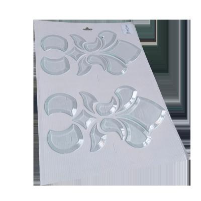 China Workshop sewn edge bevel glass clusters crystal clear float tinted chamfered glass bevel clusters for door for sale