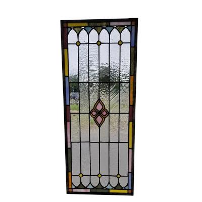 China Oriental Style Hand Made Stained Glass Panel Decorative Art Stained Glass Home Decoration for sale