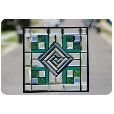 China The minimalist soiled glass business has adapted the decoration to the needs of the client in defiled glass art of old -fashioned stained glass for sale