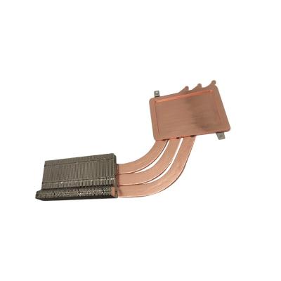 China Heatsink Factory Customized 100 Watt Aluminum CPU Heatsink Fin Heatsinks With 3 Copper Heat Pipe For GPU for sale