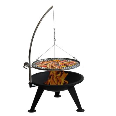 China Stored Wood Fired Hot Tub Heater Braziers Barbecue Fire Wholesale Pit Steel for sale