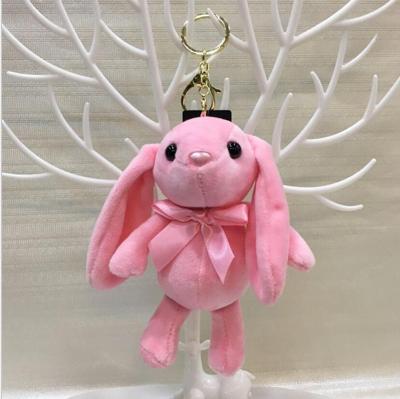 China New Cheap Cute Plush China Factory The Other Keychain Mobile Phone Backpack Accessories Toy Ear Rabbit Plush Key Chain Large for sale