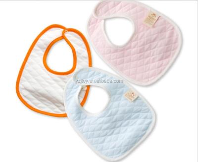 China Plain white plush bule bibs baby bib cotton baby supply/hot sale baby supply,fashional burp clothes for sale