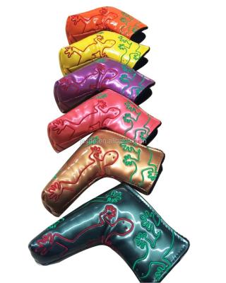 China Single PU/Polyester/Wool/Acrylic Golf Putter Head Covers for sale