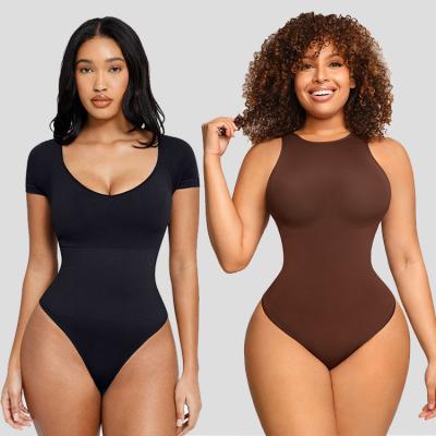 Chine Vêtements de sculpture noirs sans couture Bodysuit pour femmes SMLXLXXL3XL4XL5XL6XL OEM Accpet à vendre